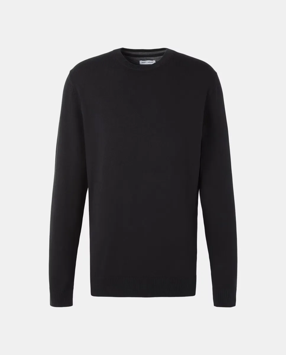 

Однотонный джемпер для мужчин Easy Wear, черный