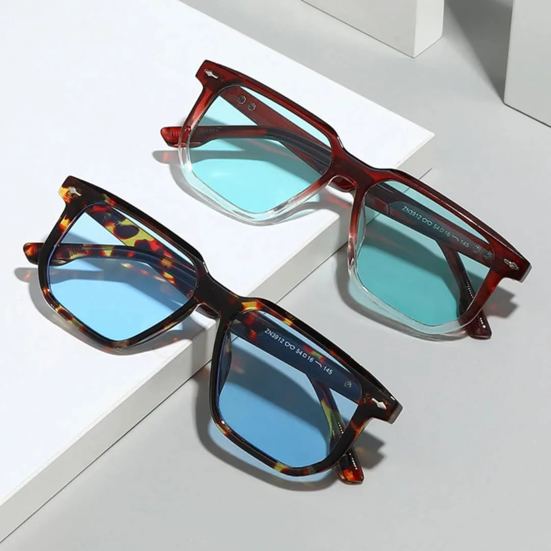 

Солнцезащитные очки с защитой UV400 | Яркие заклепки, маленькая оправа | Для женщин и мужчин, для занятий спортом на открытом воздухе и вождения DSVIGF, Black Grey