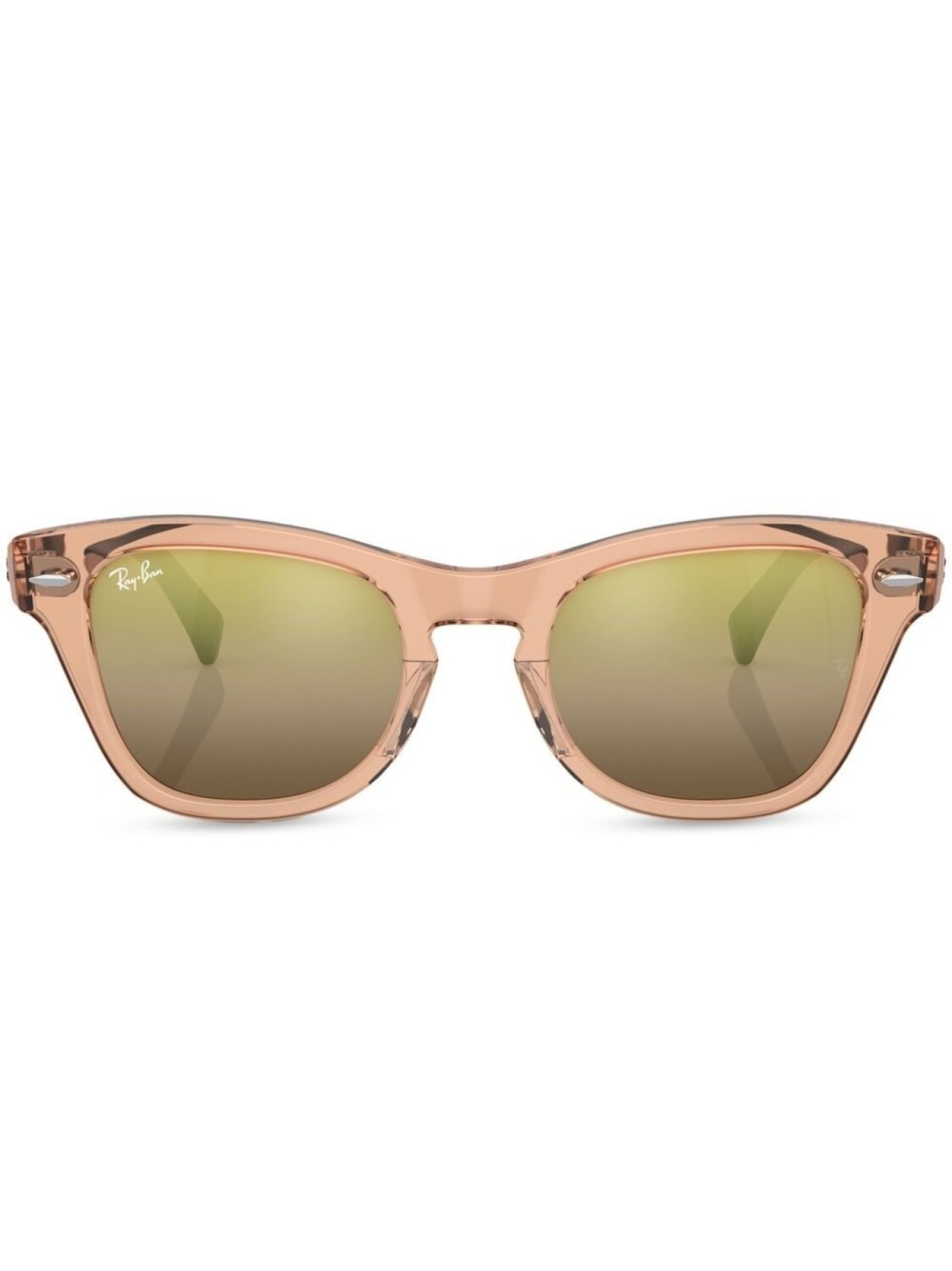 

Ray-Ban солнцезащитные очки в квадратной оправе, коричневый