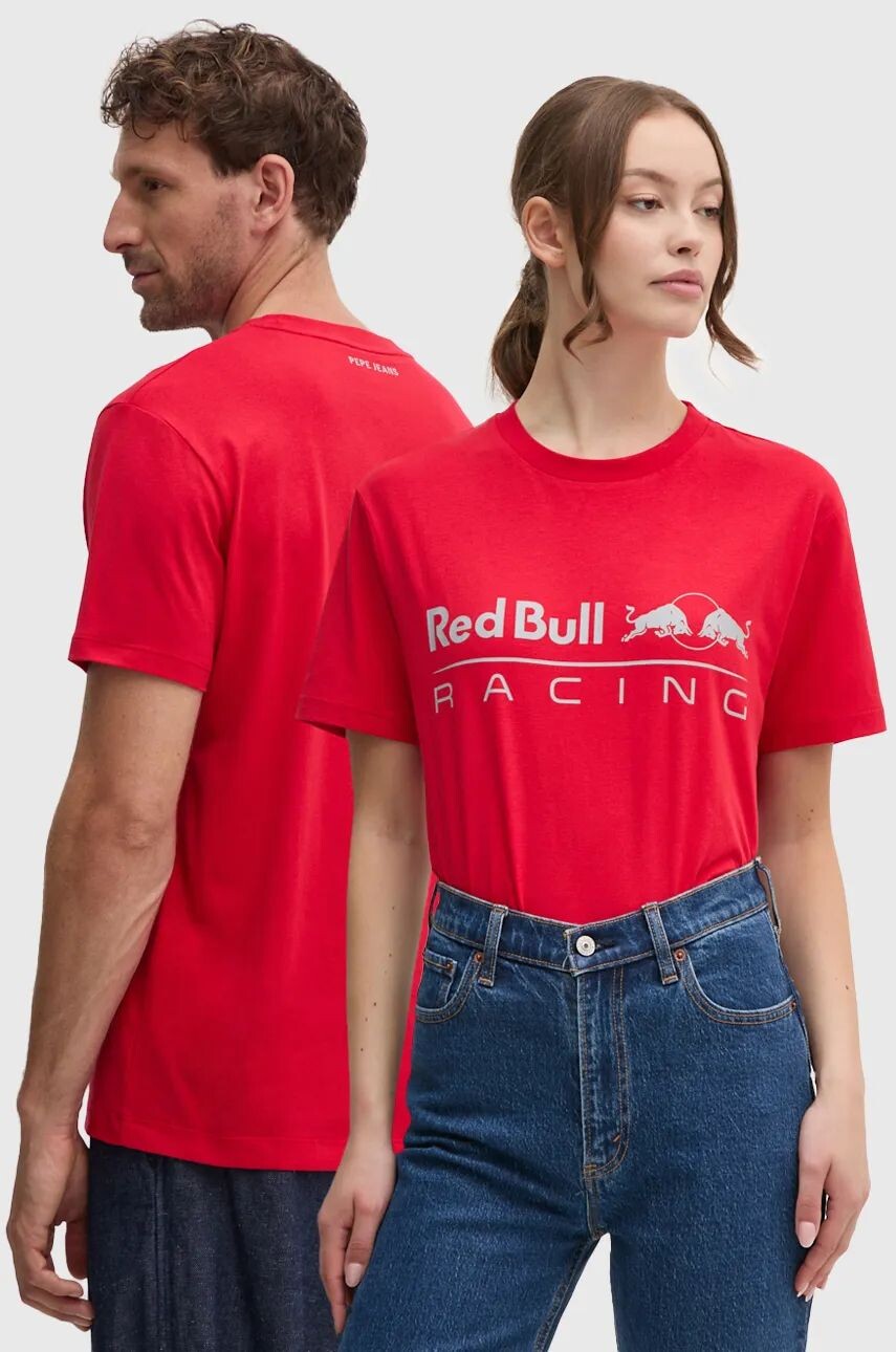 

Хлопковая футболка Red Bull Racing x Pepe Jeans Red Bull Racing x Pepe Jeans, красный