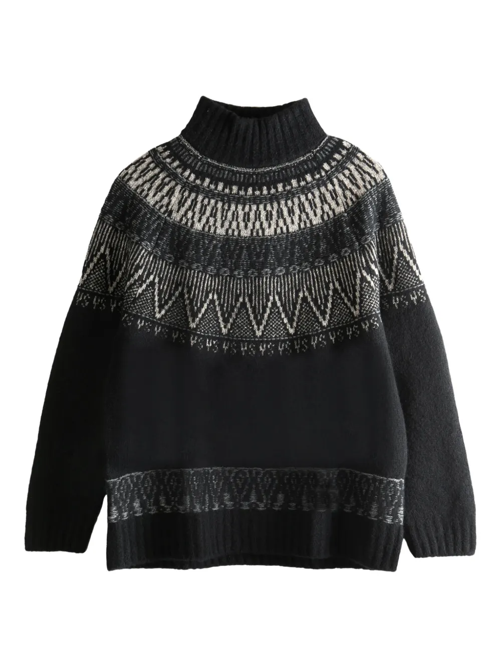 

Свитер с высоким воротом в стиле фэйр-Айл Y's, черный