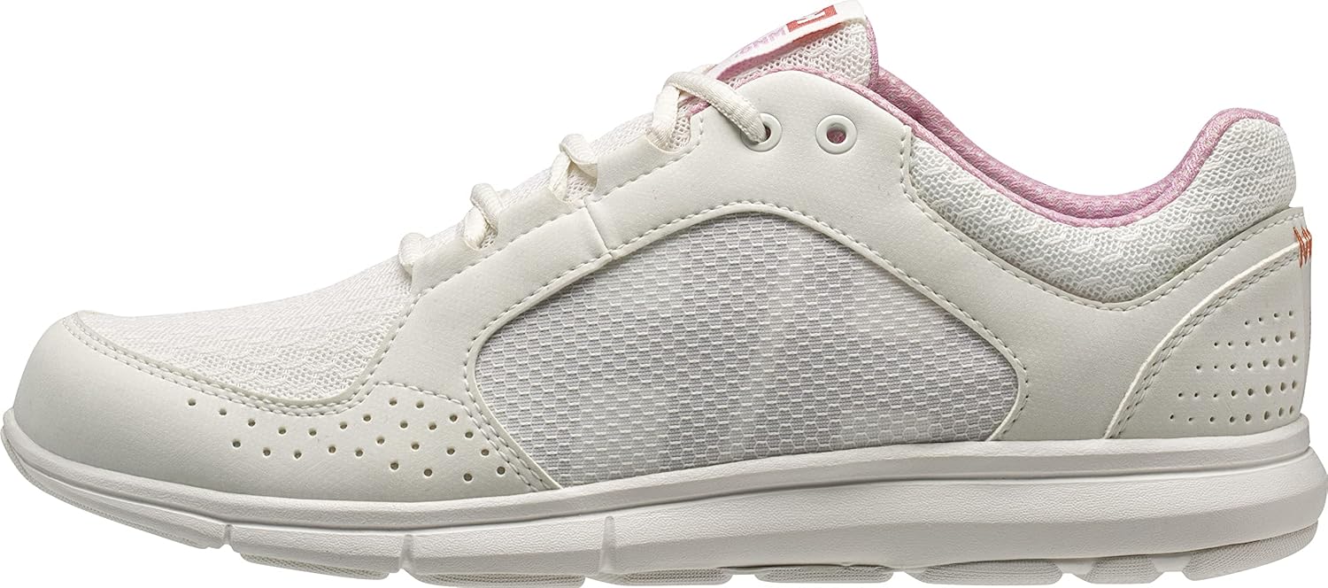 

Кроссовки для парусного спорта Helly-Hansen Ahiga V4 для женщин с быстросохнущей конструкцией, стелькой Eva и резиновой подошвой Helly Hansen, 013 Off White/Pink Sorbet