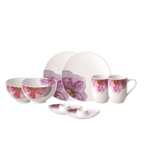 

Набор для завтрака rose garden из 8 предметов Villeroy & Boch, розовый