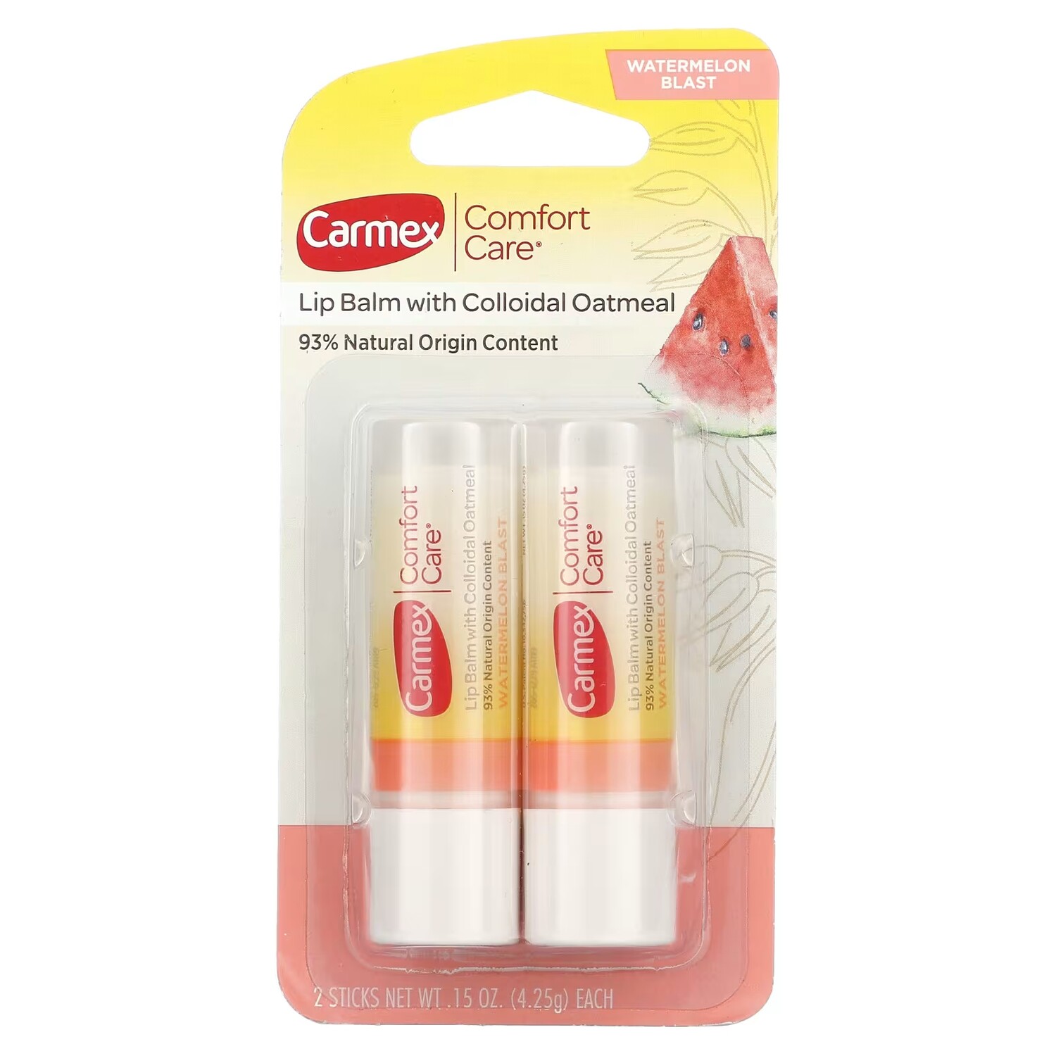 Бальзам для губ Carmex Comfort Care с коллоидной овсянкой и ароматом арбуза — фото 2
