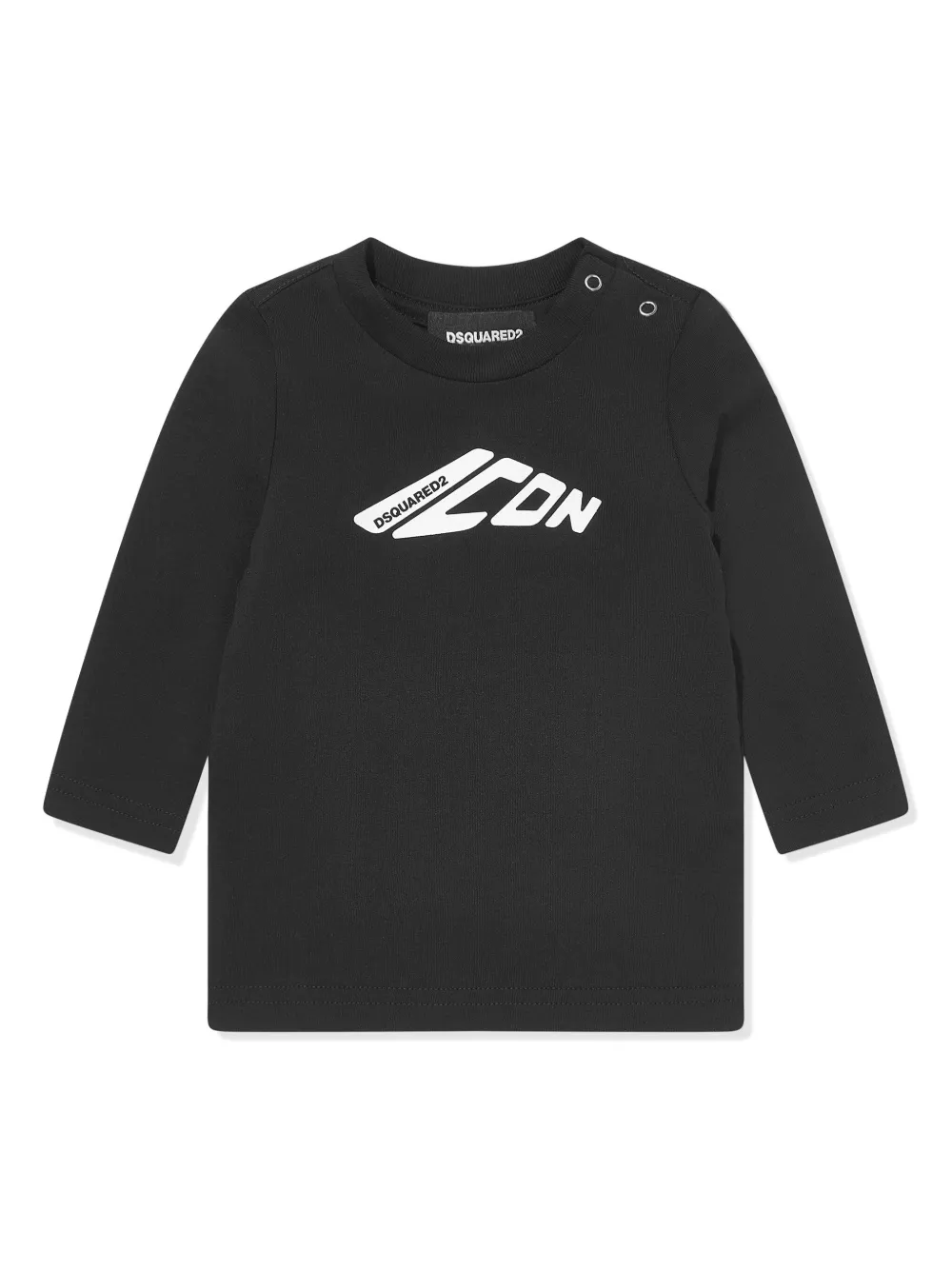 

Футболка с логотипом DSQUARED2 KIDS, черный