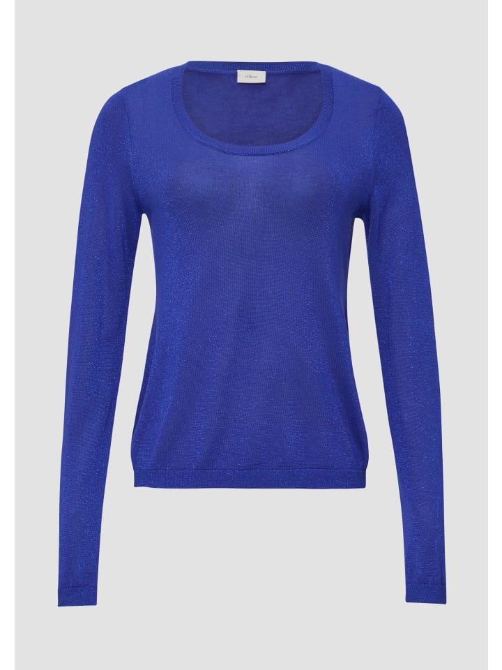 

Вязаный свитер цвета 5605_королевский синий s.Oliver