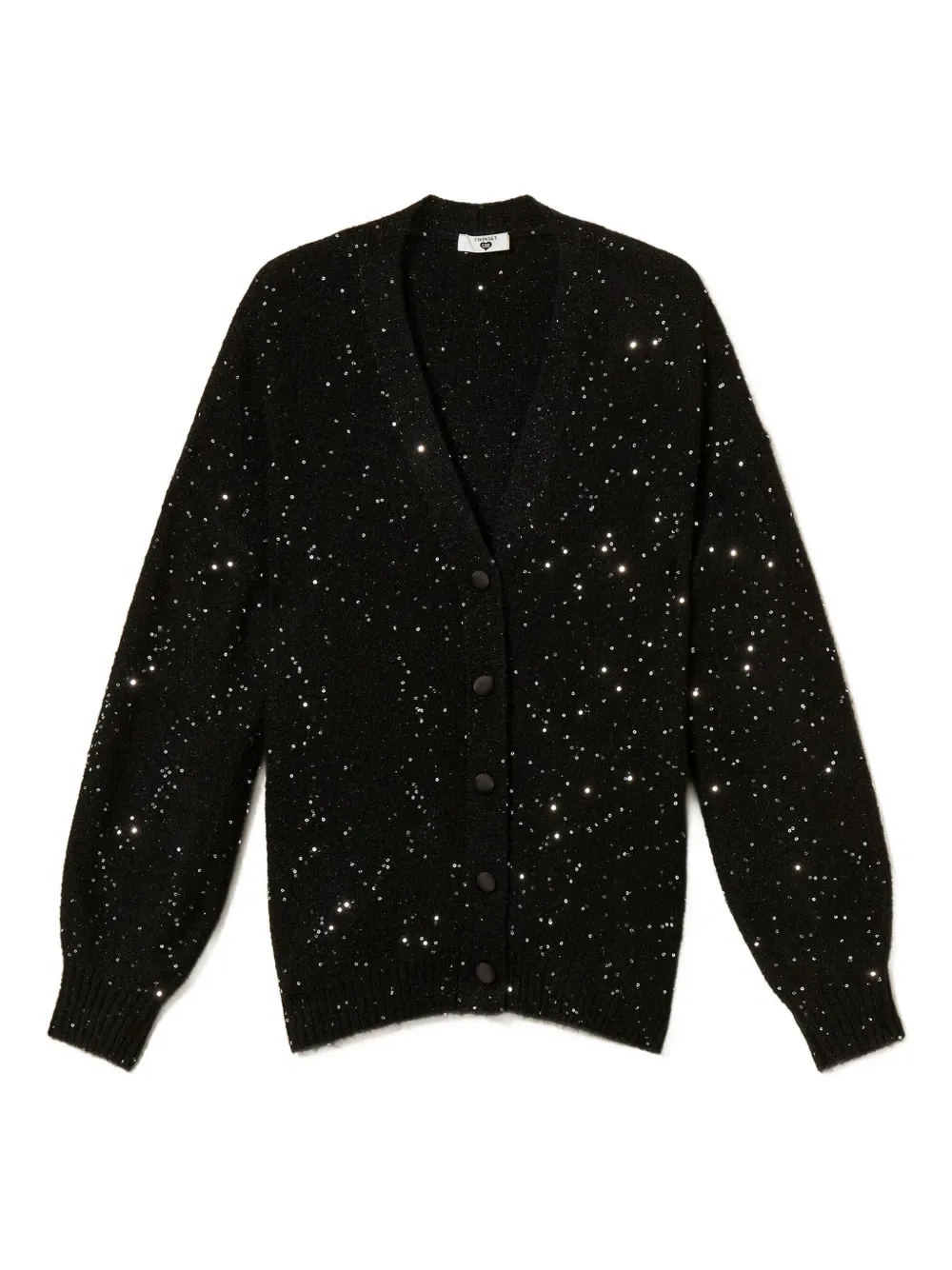 

Кардиган с пайетками Twinset, черный