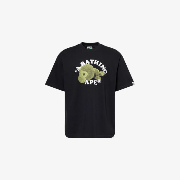 

Футболка расслабленного кроя A Bathing Ape Baby Milo College, черный