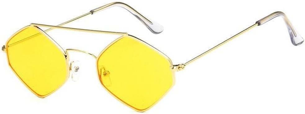 

Винтажные солнцезащитные очки из сплава 2027 года для женщин, модные, в маленькой металлической оправе, с двойной перемычкой, стильные солнцезащитные очки для женщин MTZJH, One Color