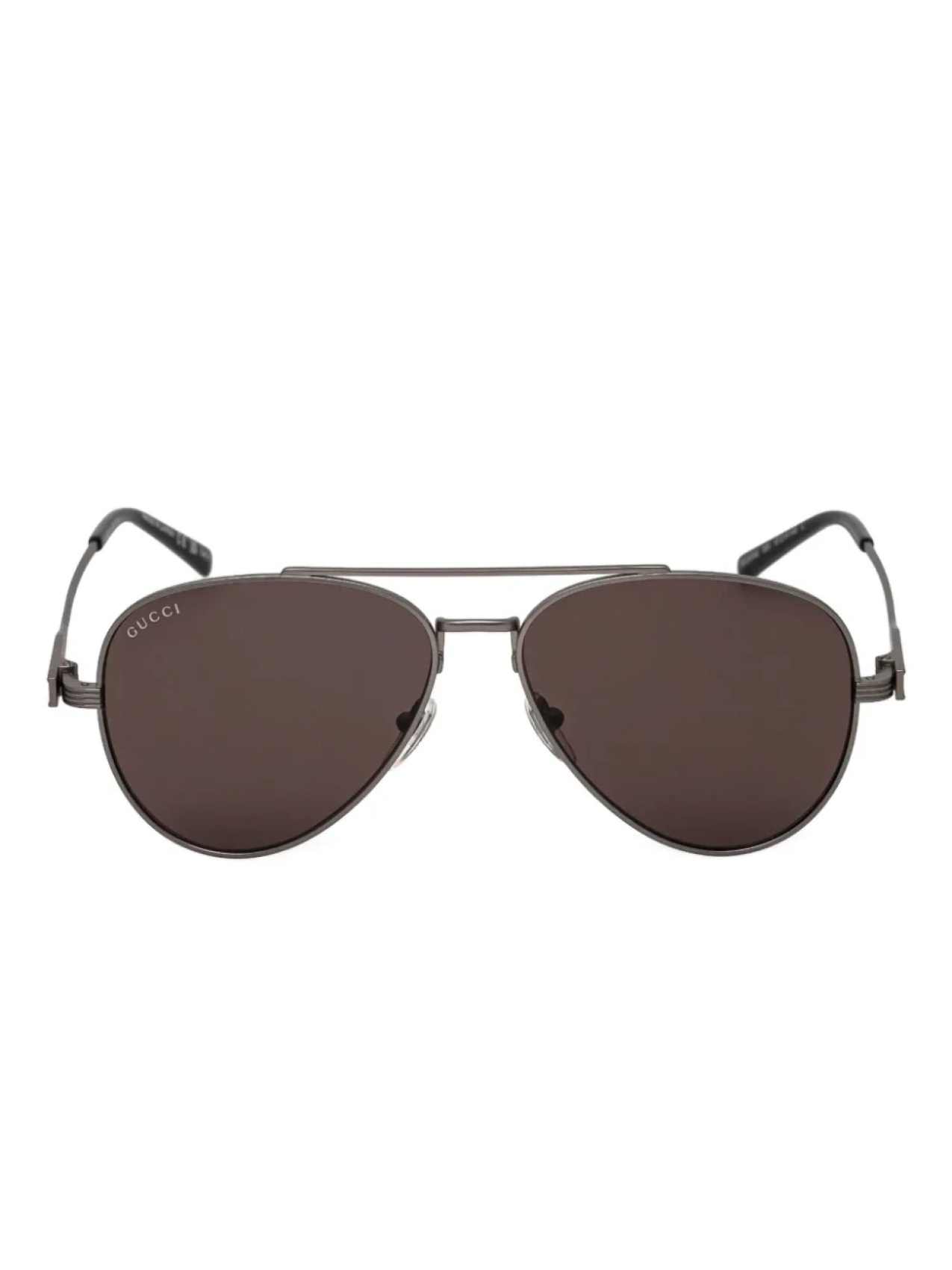 

Солнцезащитные очки в оправе «пилот» Gucci Eyewear, серебряный