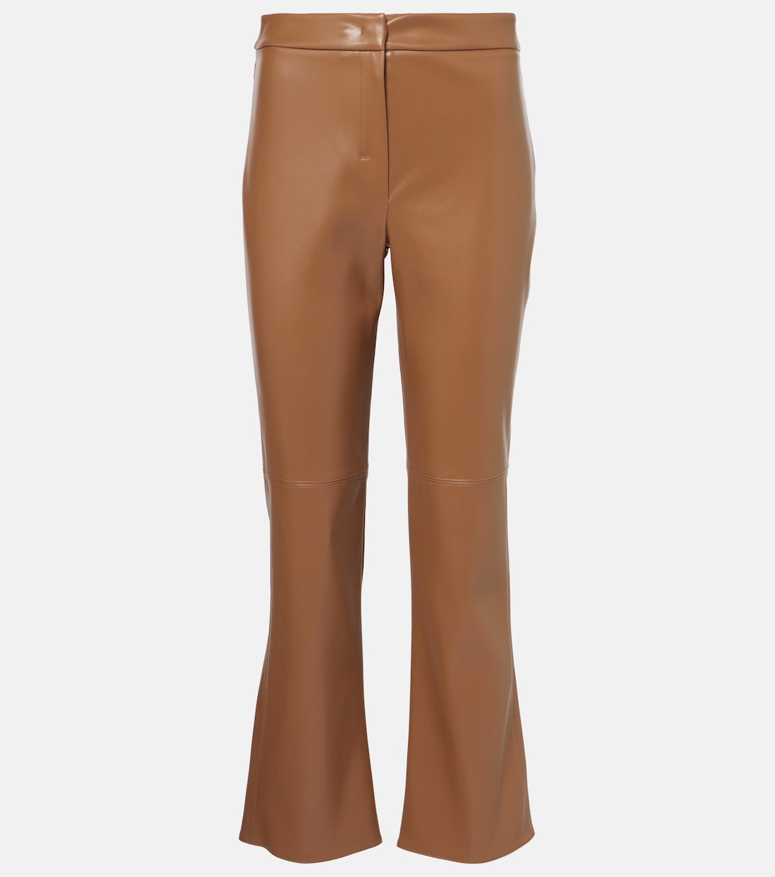 

Расклешенные брюки из искусственной кожи Sublime S Max Mara, Dark Camel