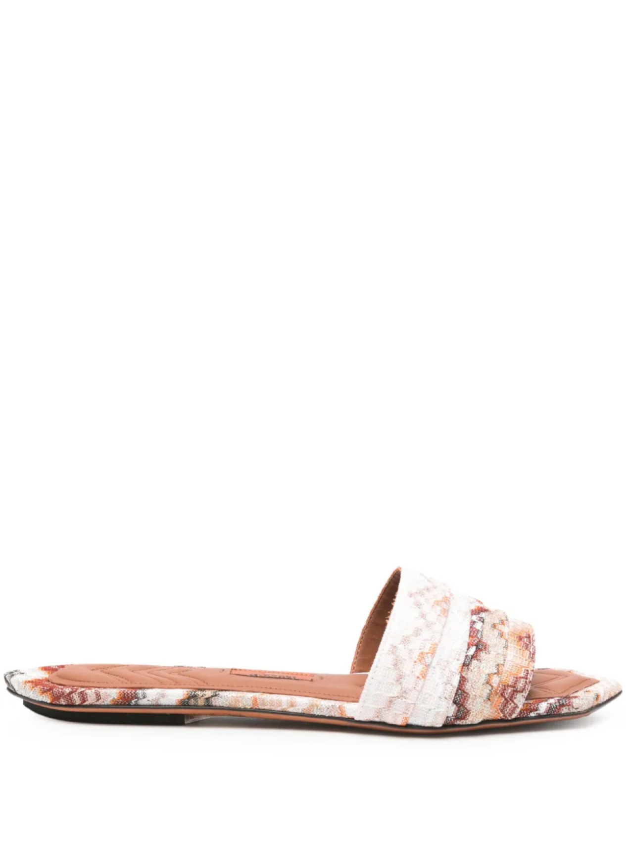 Сандалии с узором зигзаг Missoni, коричневый