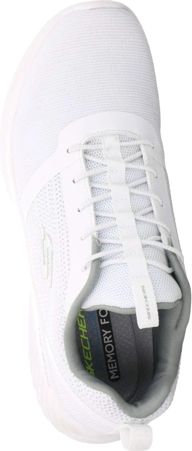 Мужские кроссовки Skechers Bounder Rivato, White Mesh Pu Trim — фото 2
