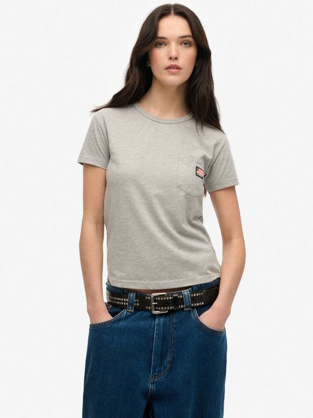 

Футболка Athletic Essential с карманом Superdry, Grey Marl