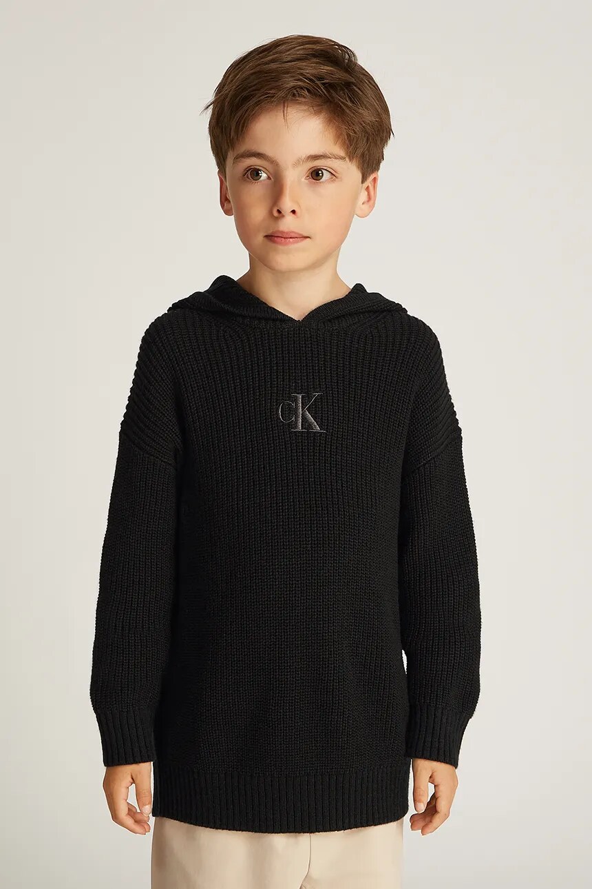 

Детский свитер Calvin Klein Jeans, черный