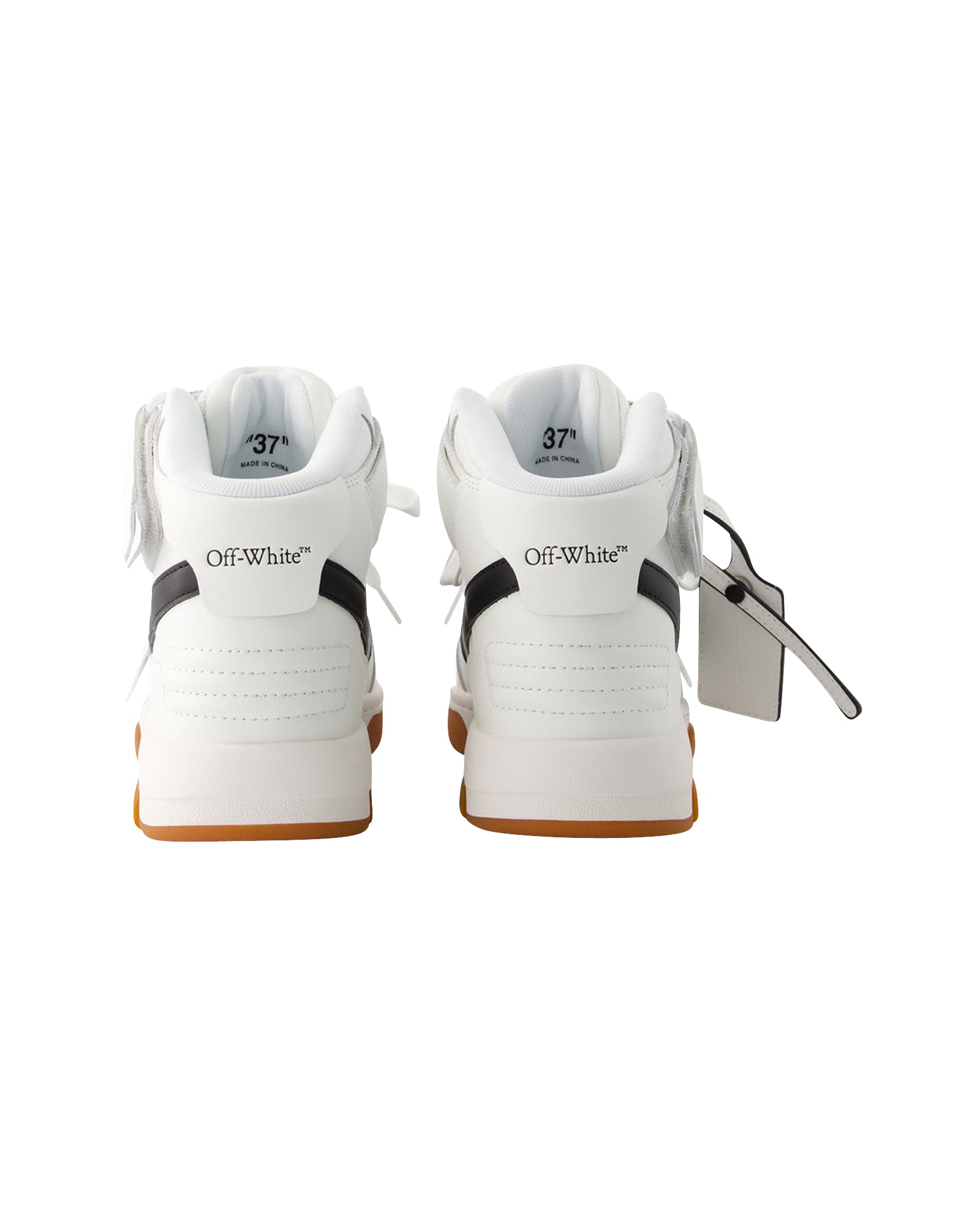 Кроссовки Out Of Office Mid Top - Off White - Кожа - Белый/черный Off-White — фото 3