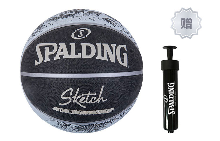 

SPALDING Серия sketch china резиновый баскетбольный мяч black размер 7 тренировочный unisex