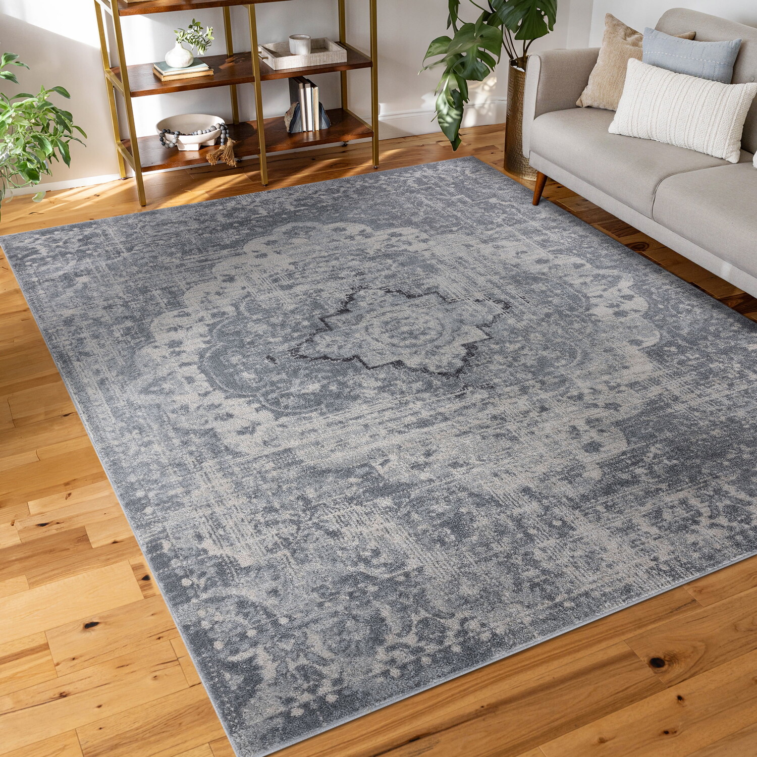 

Ковер с узором Bliss Rugs, серый / кремовый