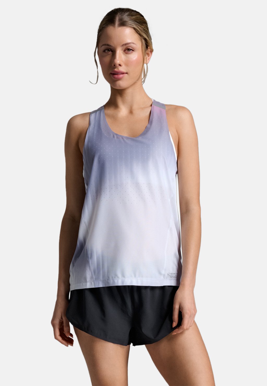 

Топ LIGHT SPEED REACT SINGLET 2XU, цвет Glass Gradient Lilac-Silver Rf