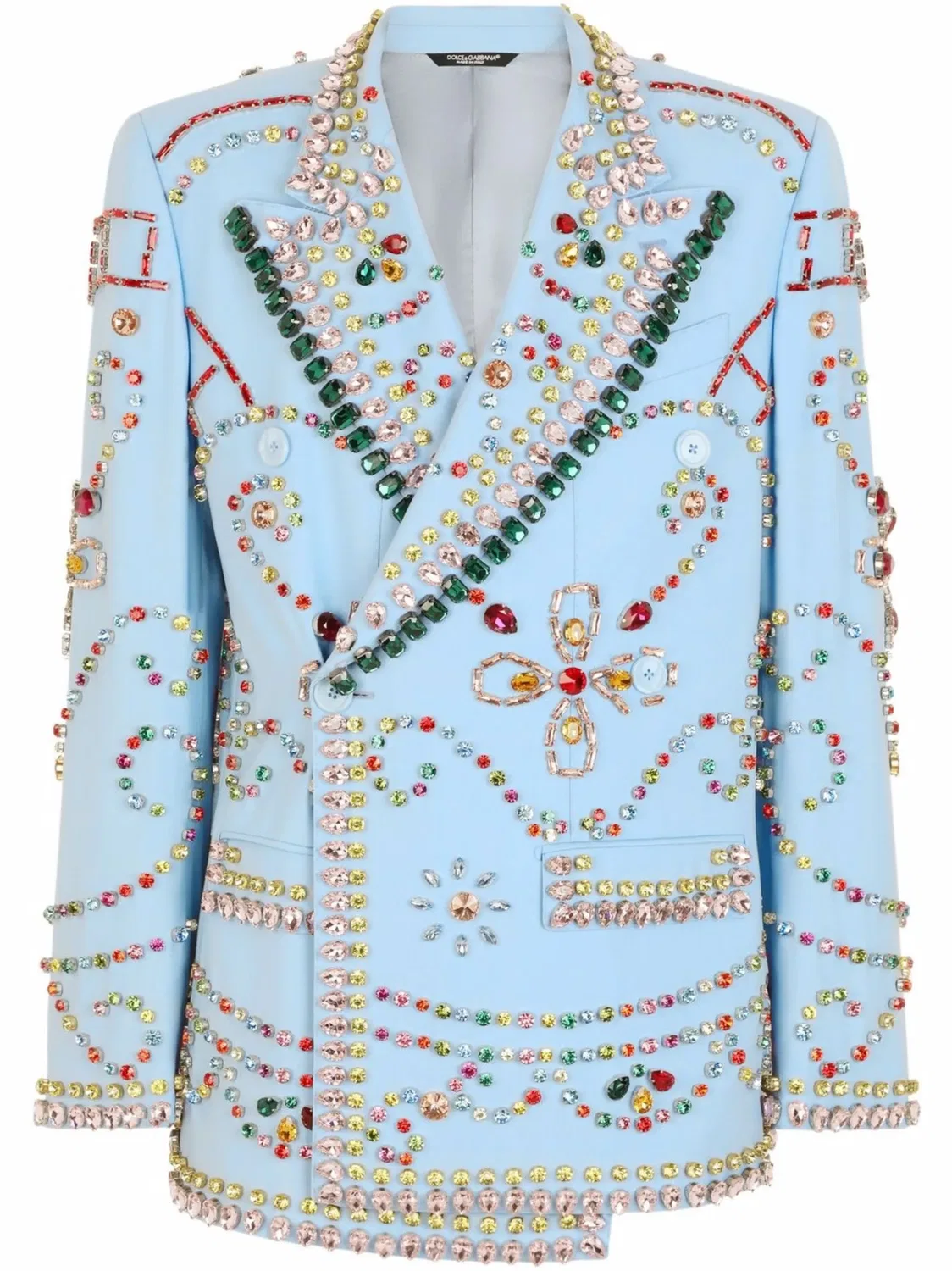 Декорированный двубортный пиджак Sicilia Dolce & Gabbana