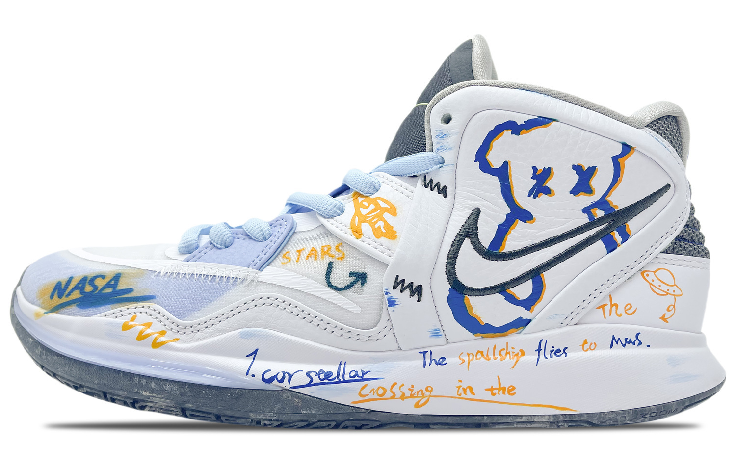

Nike Кроссовки баскетбольные Kyrie 8 Infinity унисекс мидтоп сине-белые, цвет White