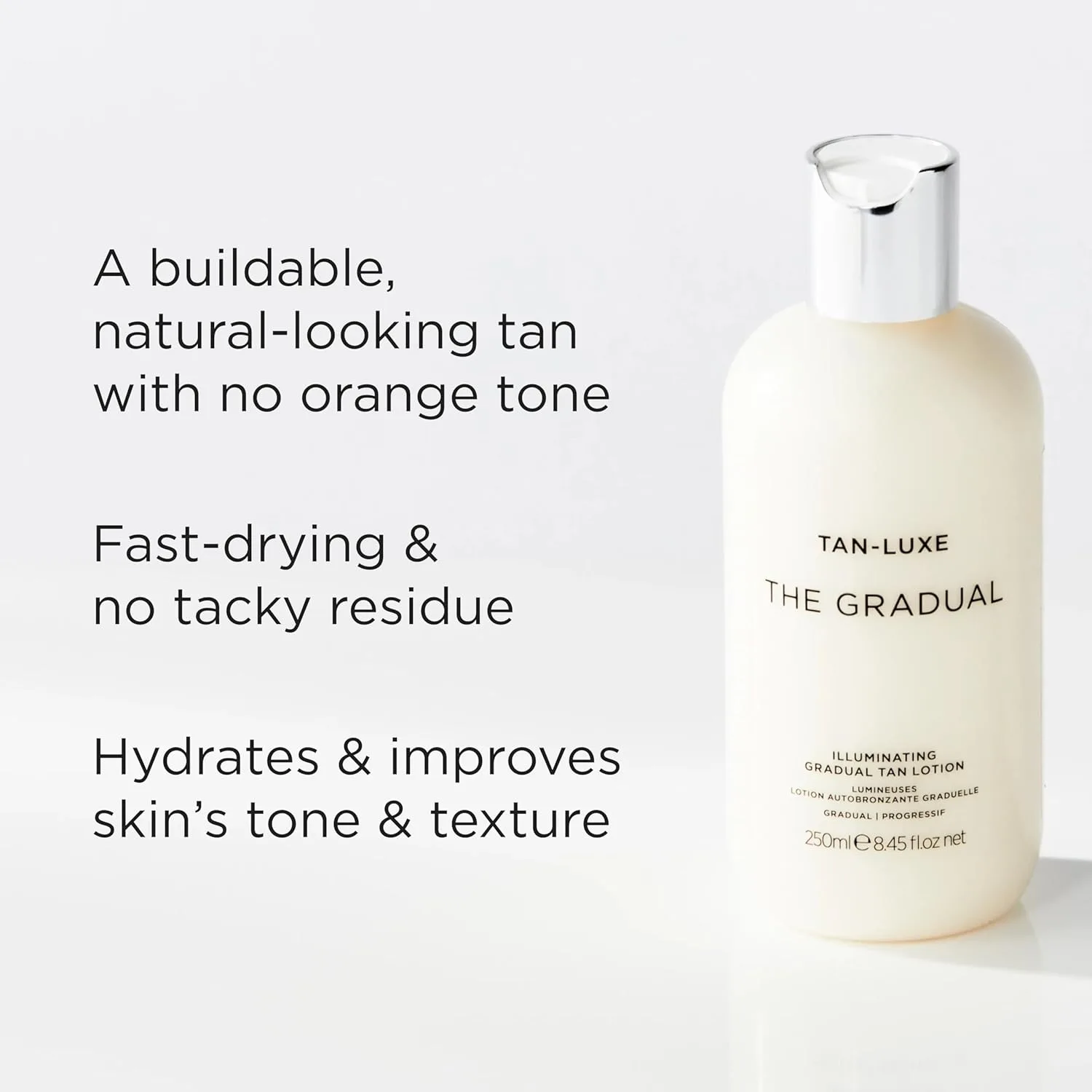 TAN-LUXE The Gradual - Лосьон для постепенного загара - Не тестируется на животных и не содержит токсичных веществ 251 мл (1 шт.), Original — фото 4