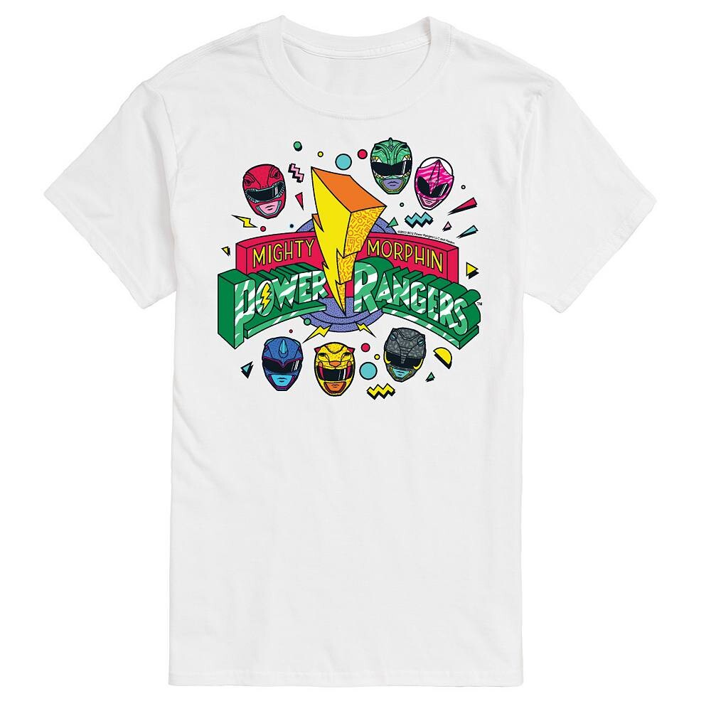 

Мужская футболка с логотипом Power Rangers 90-х годов Licensed Character, белый