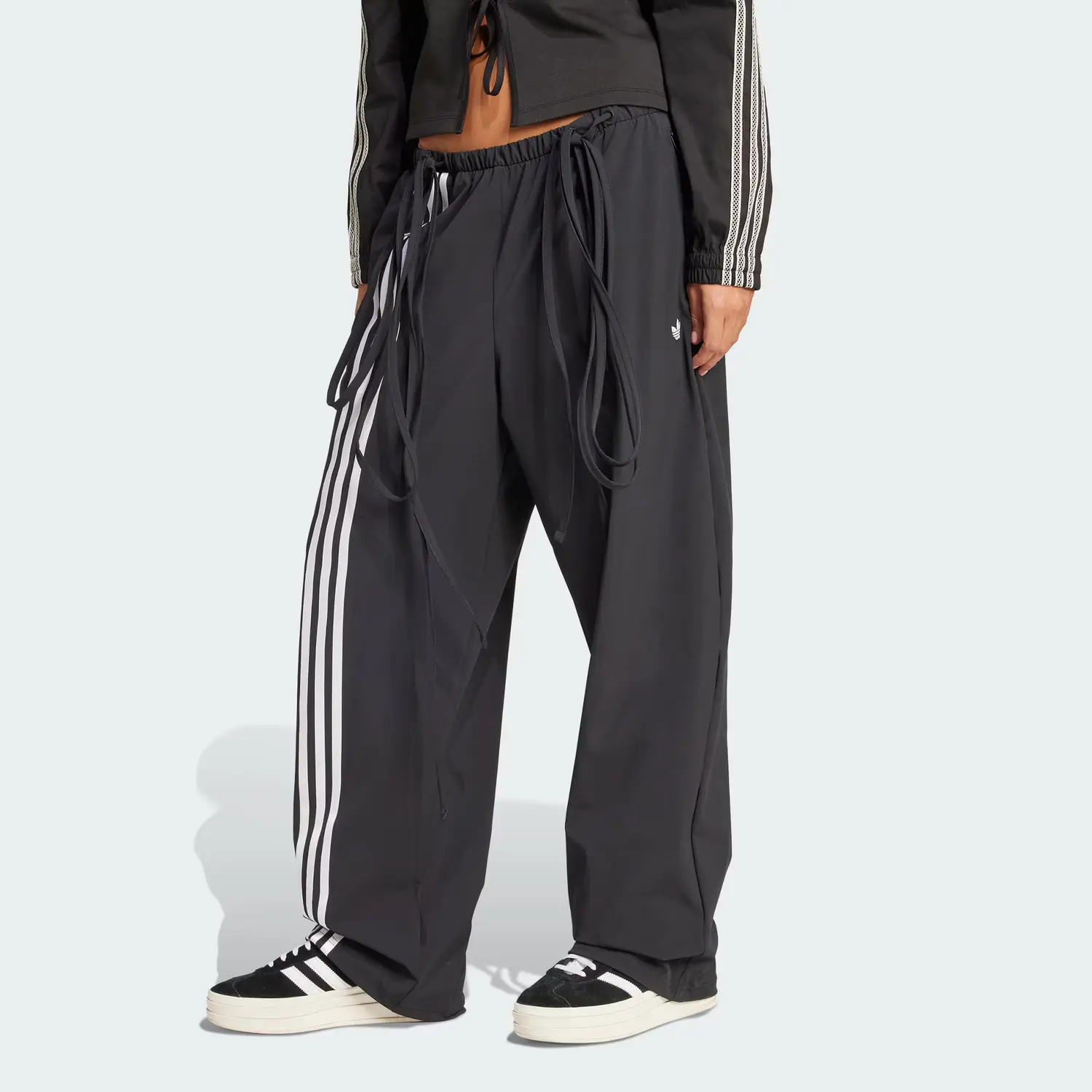 Парашютные штаны Adidas Originals, черный — фото 4