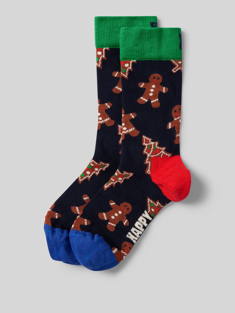 

Носки с этикеткой-надписью модель «Прянички» Happy Socks, синий