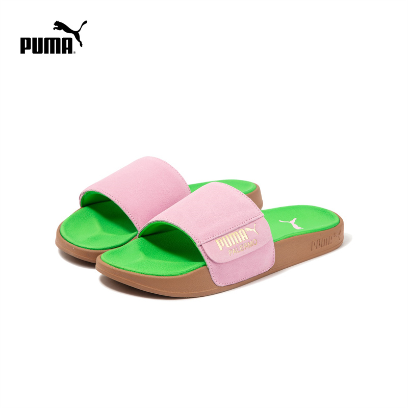 PUMA Leadcat 2.0 устойчивые к истиранию слайдеры унисекс розовое золото зеленый Joy розово-золотисто-зеленый резиновый цвет, цвет Joy Pink-Gold-Green-Rubber Color — фото 2