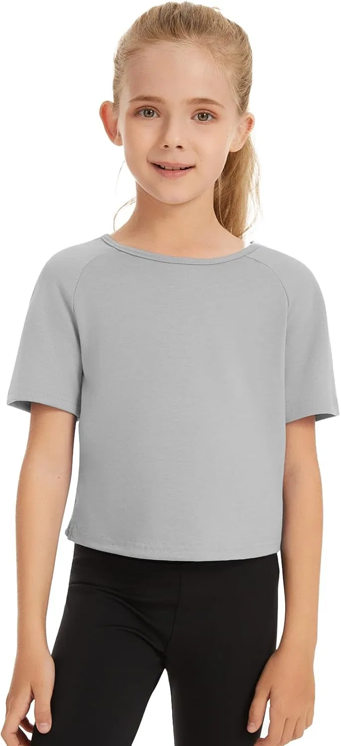 Футболка детская с разрезом на спине CharmWM, цвет Light Grey