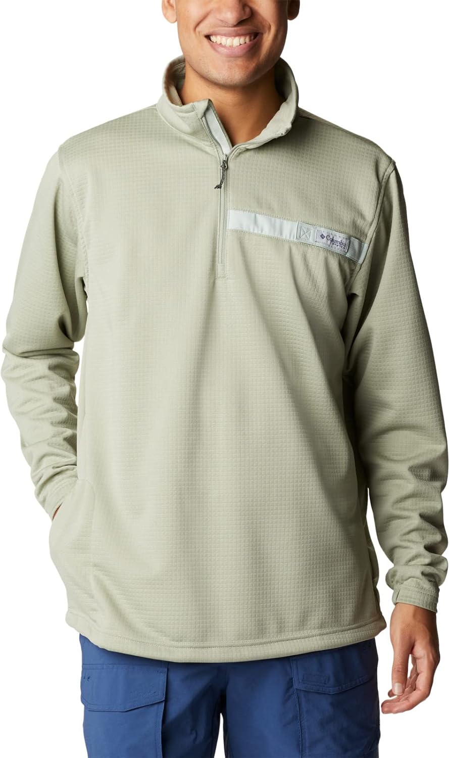 

Columbia мужская флисовая куртка Skiff Guide, Safari/Cool Green