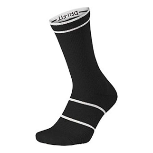 

Носки Nike Court Essential Crew Tennis Socks 'Black White', черный