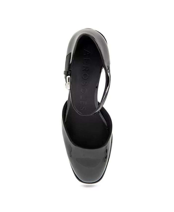 Женские туфли-лодочки Alma на квадратном каблуке Aerosoles, черный — фото 4