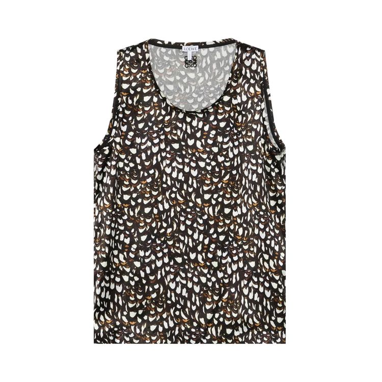 

Топ Loewe Tank Top 'Brown/White', коричневый