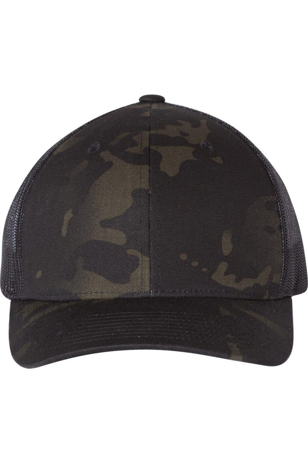 

Кепка YP Classics из шести панелей в стиле ретро дальнобойщика, цвет multicam black/ black