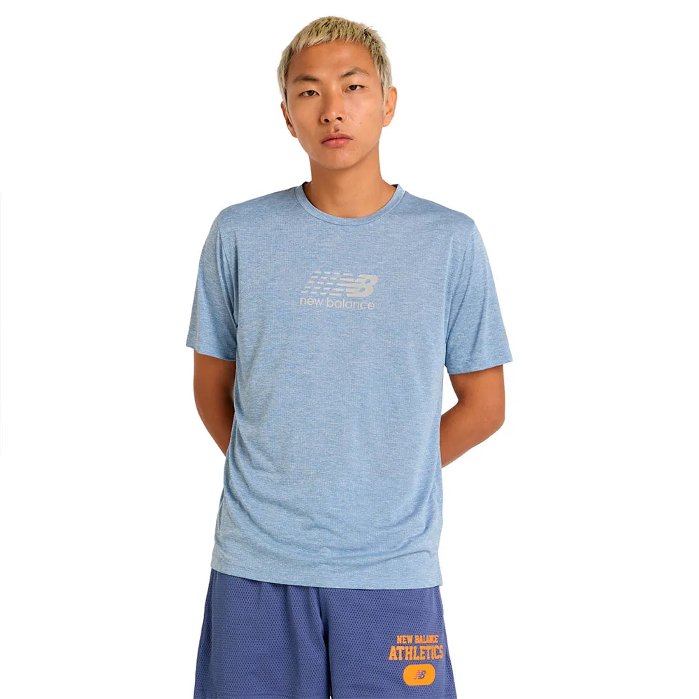 

Футболка с коротким рукавом спортивная New Balance Athletics Reflective Graphic, синий