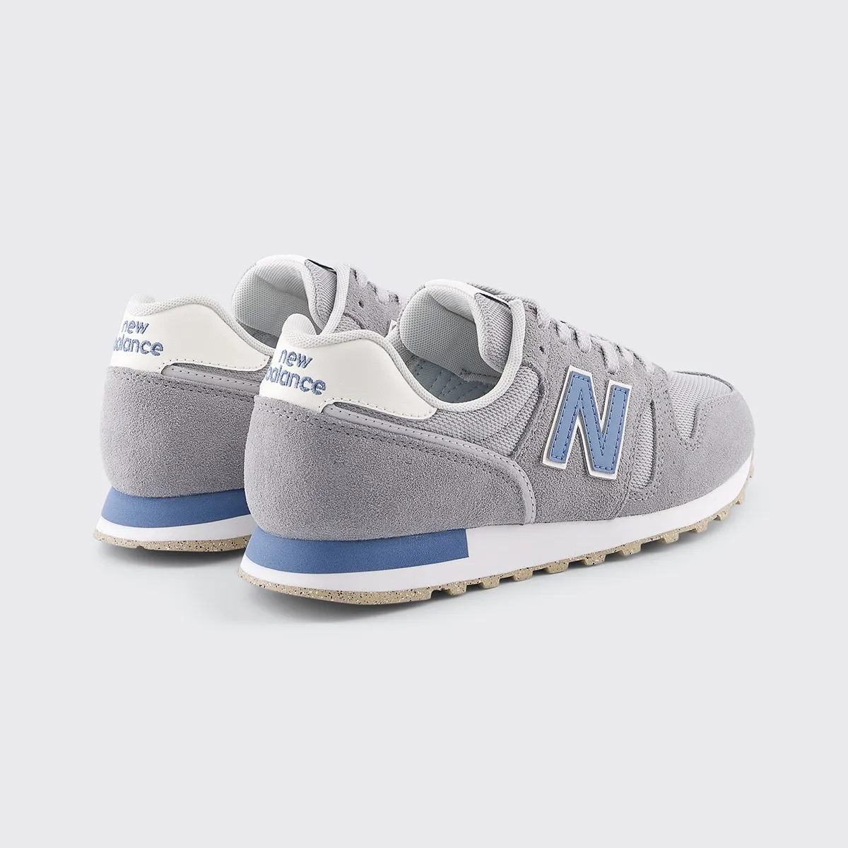 Женские повседневные кроссовки 373 v2 New Balance, серый/синий — фото 4