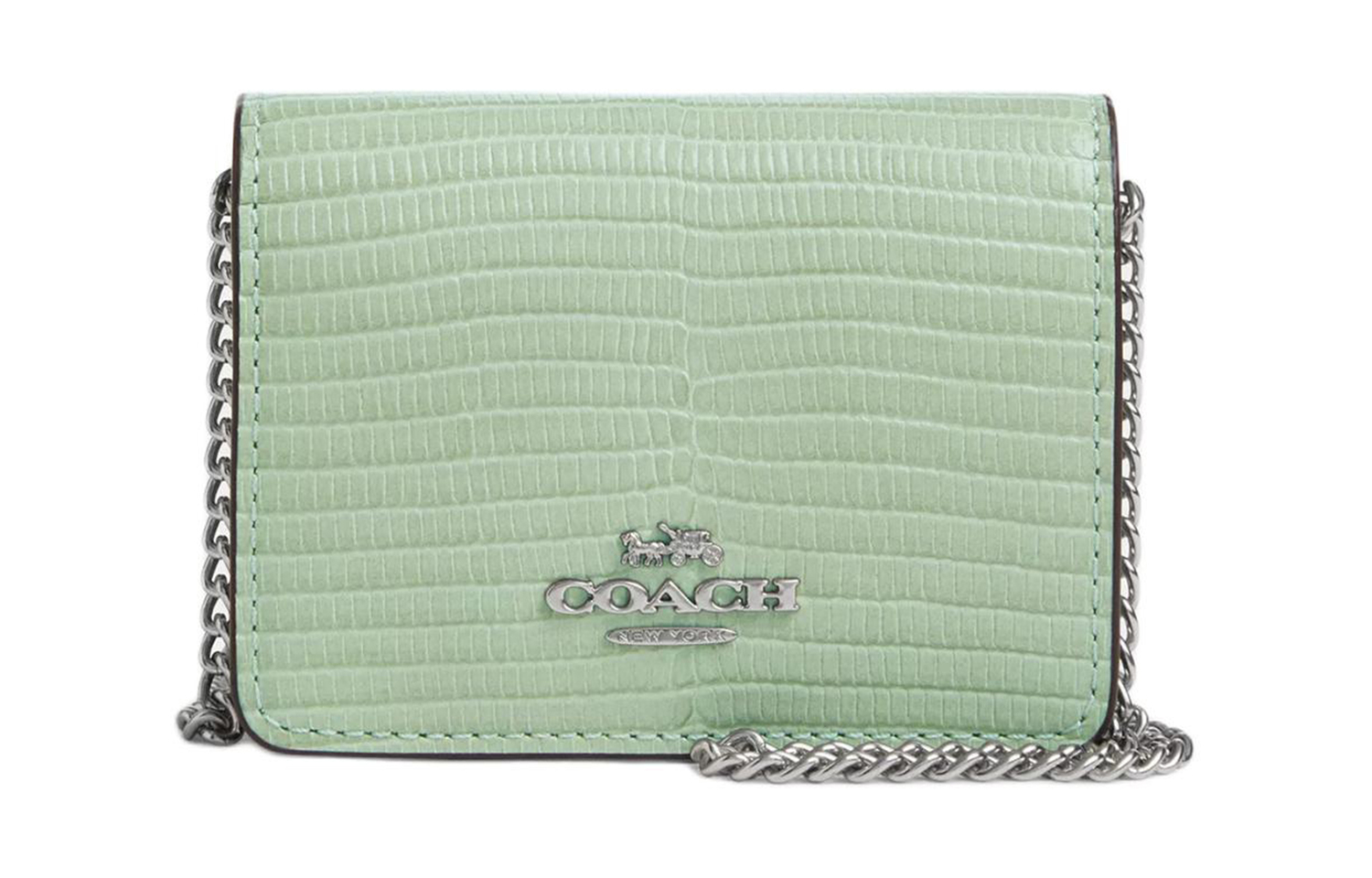 

COACH Кожаная сумка через плечо с тиснением под ящерицу