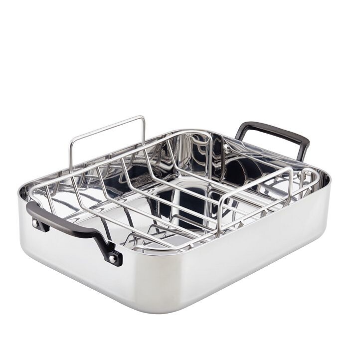 

Жаровня и подставка из 5-слойной нержавеющей стали KitchenAid, серебряный