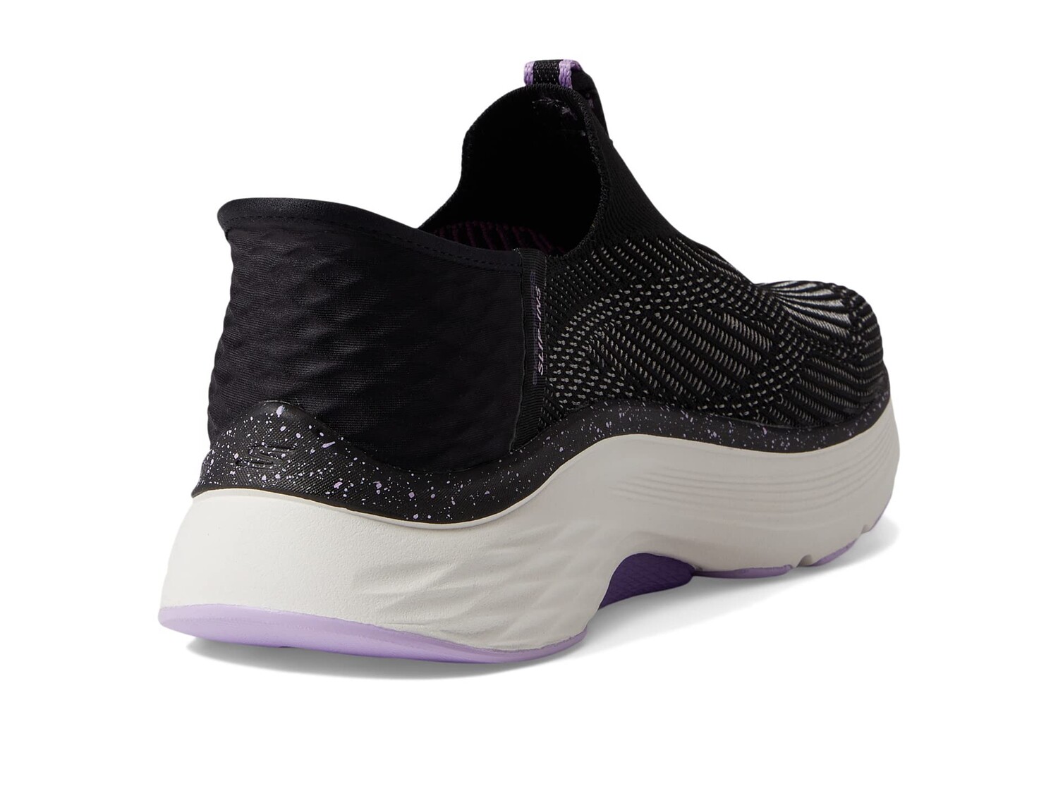 Кроссовки SKECHERS Max Cushioning Arch Fit Fluidity Hands Free Slip-Ins, черный/фиолетовый — фото 3