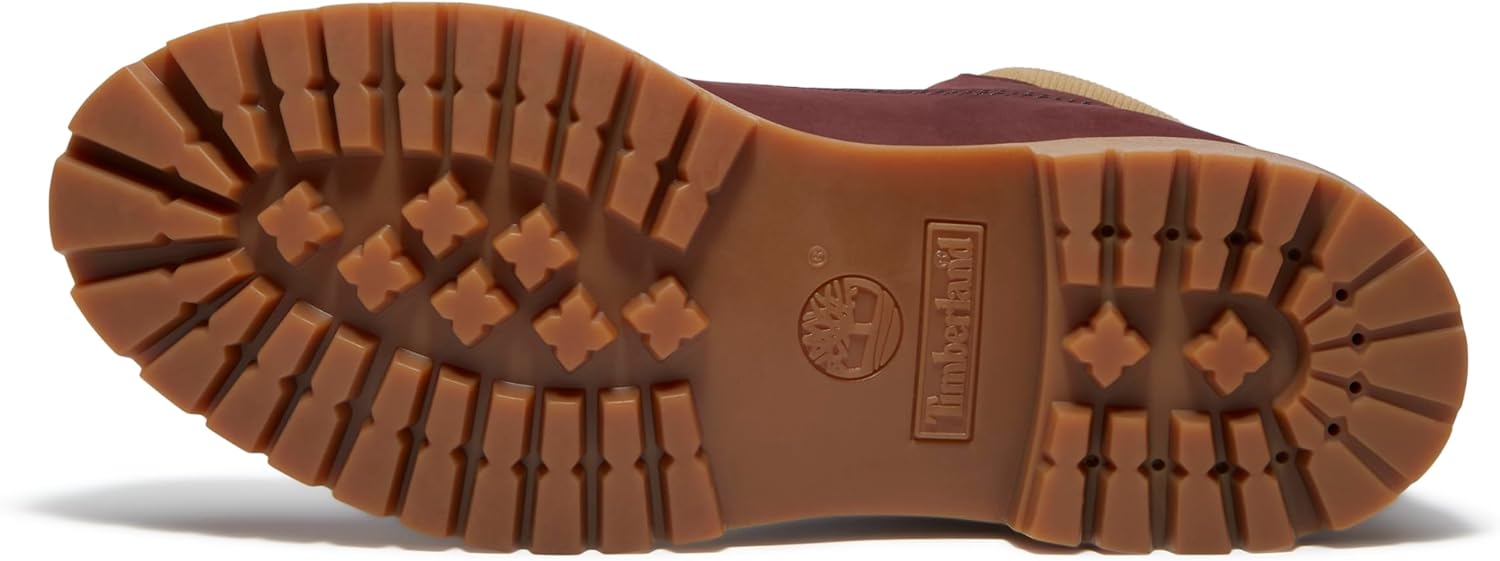 Мужские ботинки Timberland Premium 15 см водонепроницаемые, бордовый — фото 4