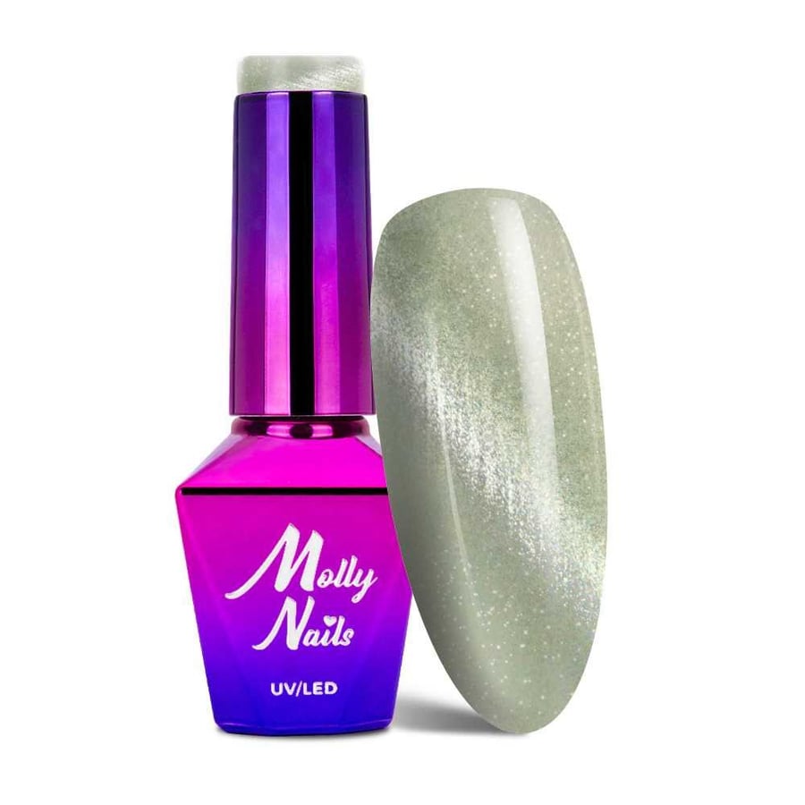 

Гибридный лак «кошачий глаз» Molly Nails Crystal Water 8 г № 162
