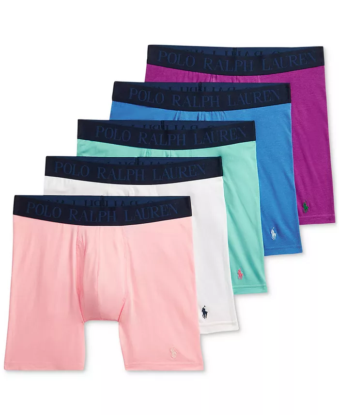 

Мужские боксеры из хлопковой смеси, 5 штук Polo Ralph Lauren, мультиколор