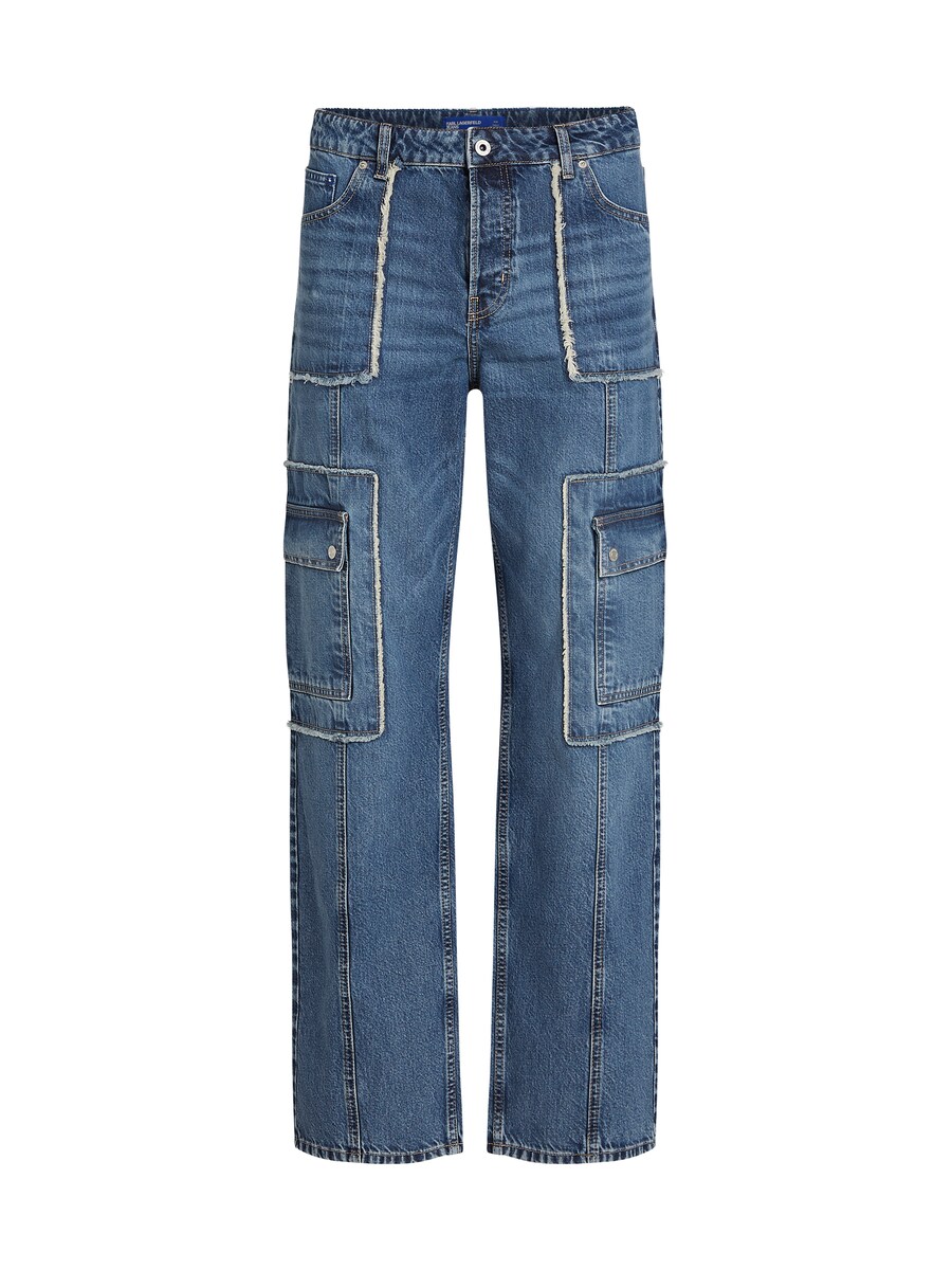 

Джинсы свободного кроя KARL LAGERFELD JEANS RELAXED UTILITY, синий деним