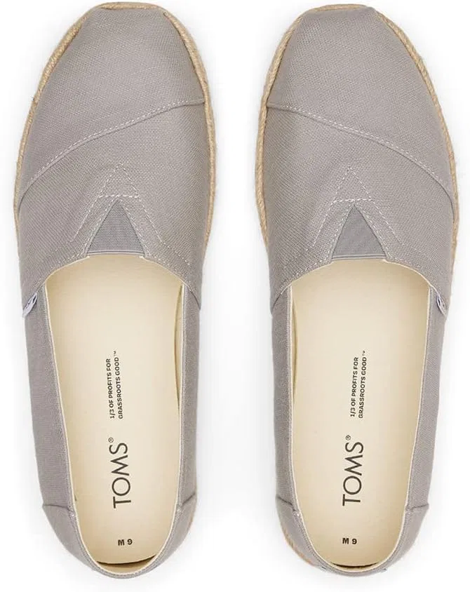 Туфли TOMS Men's Alpargata Rope 10017677 - tan chambray, Gray — фото 4