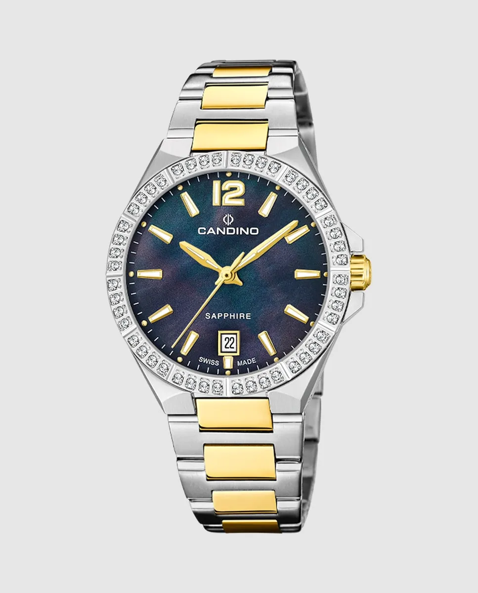 

C4761/B Женские повседневные часы Lady в цвете сталь Candino, мультиколор