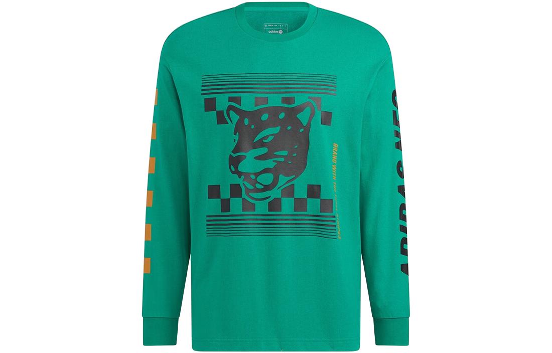 

Футболка унисекс зеленая Adidas Neo