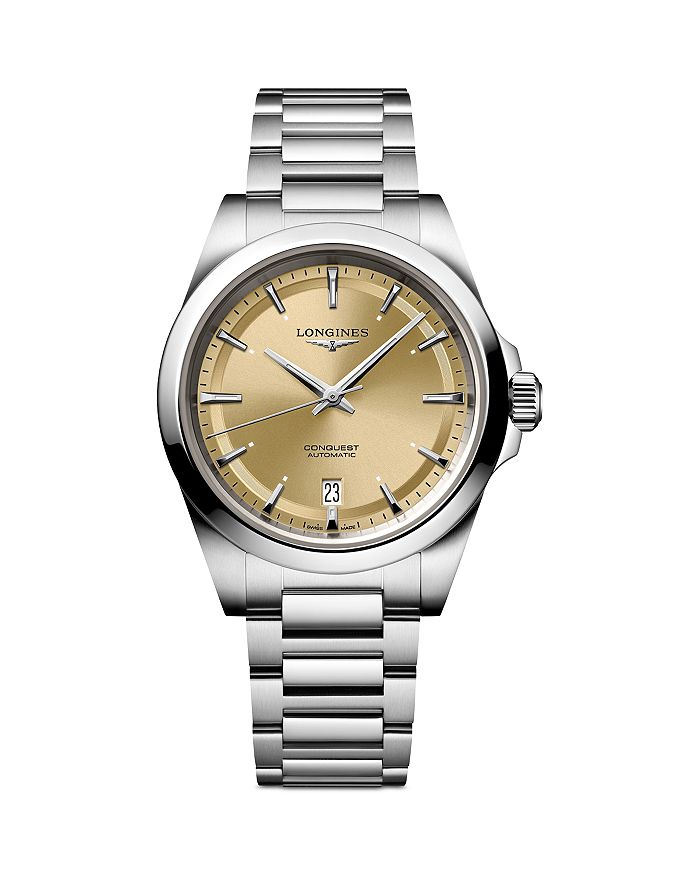 

Часы Conquest Sunray Champagne, 38 мм Longines, золотой