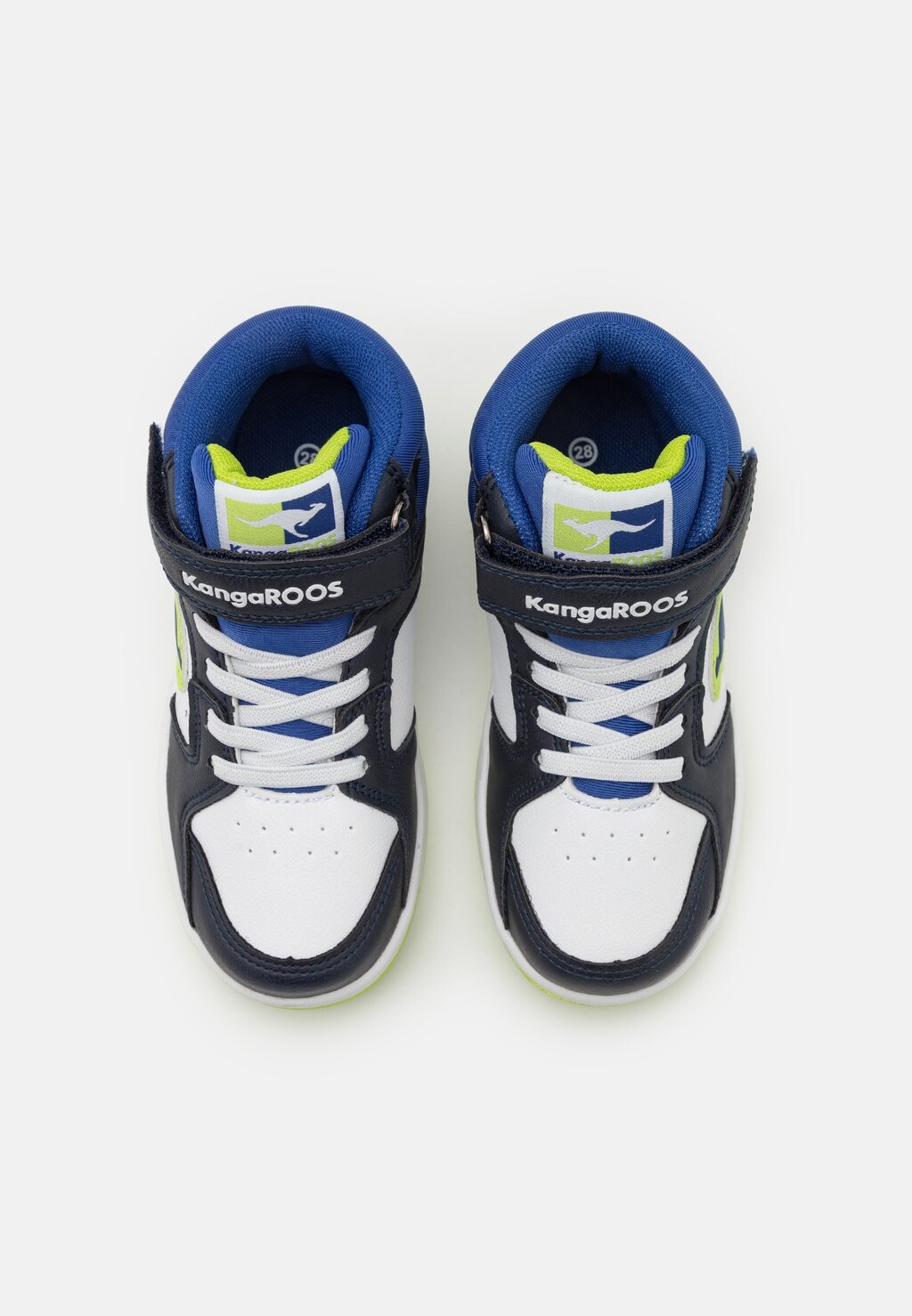 Высокие кроссовки Unisex KangaROOS, цвет dark navy/lime — фото 4